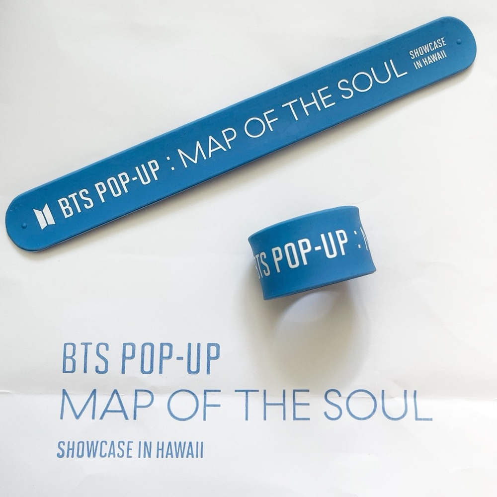 BTS POP-UP Map of the Soul Hawaii Slap Bracelet